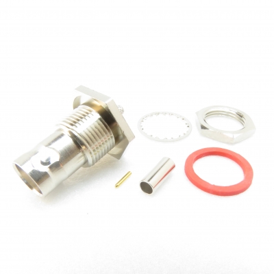 BNC Connector Bulkhead Crimp Jack for RG316