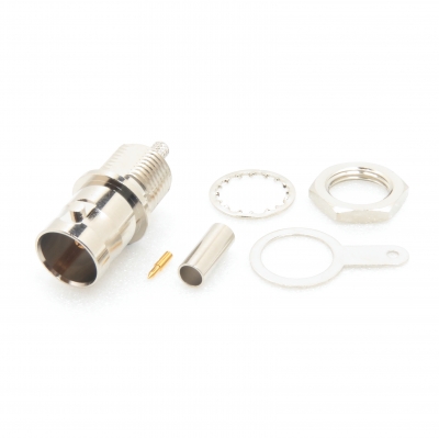 BNC Connector Front Mount Crimp Jack for RG179