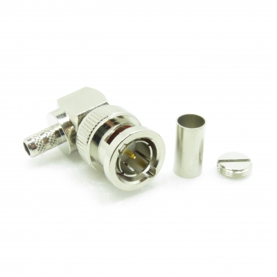 BNC Connector Right Angle Crimp Plug for 1855A
