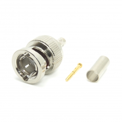 8K UHD BNC Connector Crimp Plug for Belden 1855A
