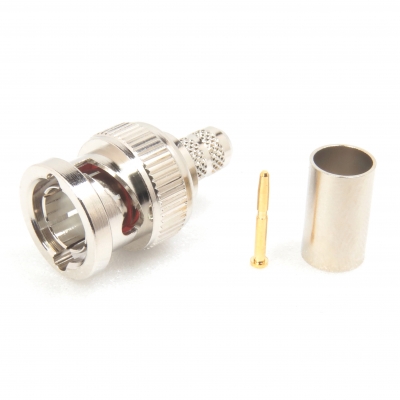 75 Ohm BNC Connector Crimp Plug for Belden 1505A
