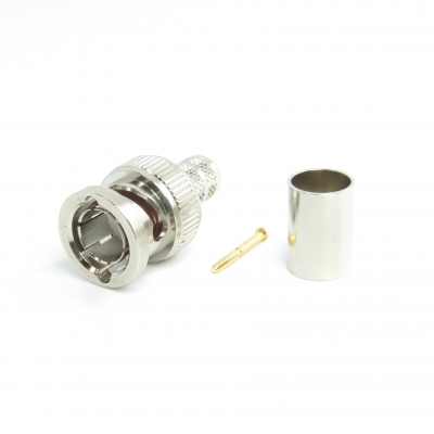 75 Ohm BNC Connector Crimp Plug for RG6