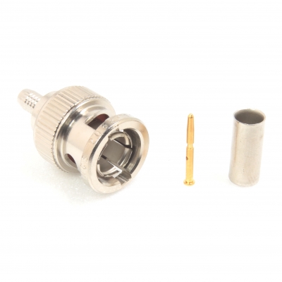 75 Ohm BNC Connector Crimp Plug for Belden 8218