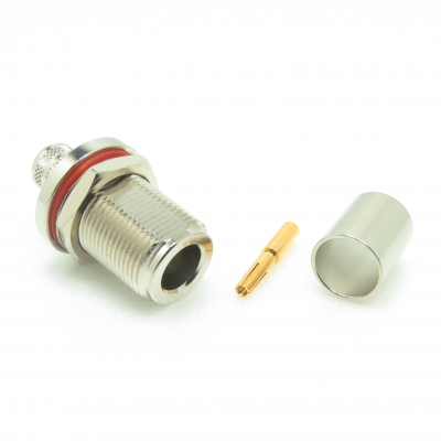 N Connector Bulkhead Crimp Jack for LMR400