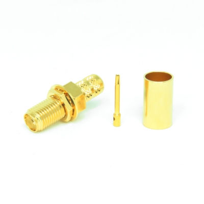 SMA Bulkhead Femal Crimp for LMR240