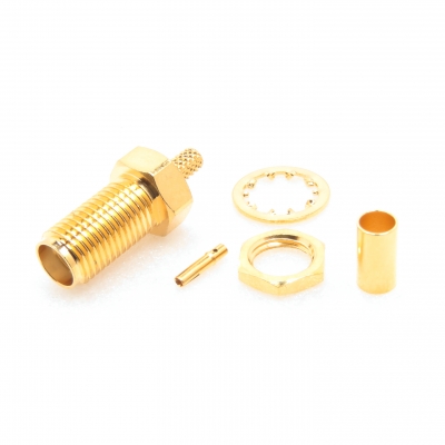 SMA Connector Bulkhead Crimp Jack for RG174 RG316