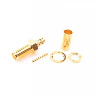 SMA Connector Bulkhead Crimp Jack for RG58