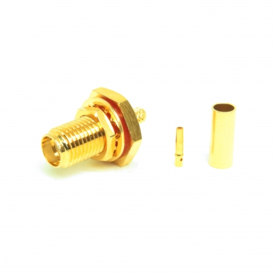 SMA Bulkhead Crimp Jack IP67 for RG174 RG316