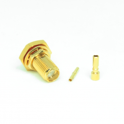 IP67 SMA Bulkhead Female Crimp for RG178 Cable