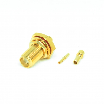 IP67 SMA Bulkhead Crimp Jack for 1.32mm DB Cable