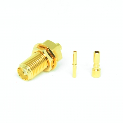 SMA Bulkhead Crimp Jack for RG178 Cable