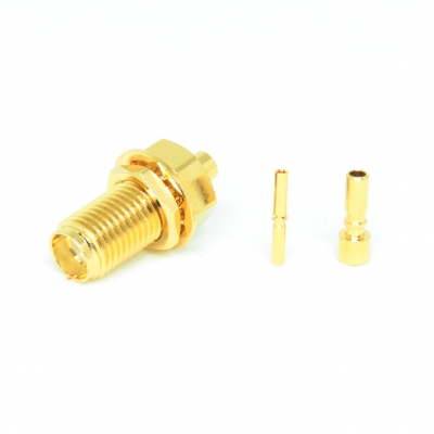 SMA Bulkhead Crimp Jack for 1.32mm DB Cable