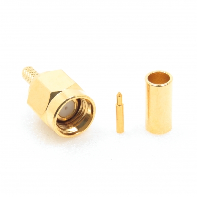 SMA Connector Crimp Plug for RG174 RG316 LMR100