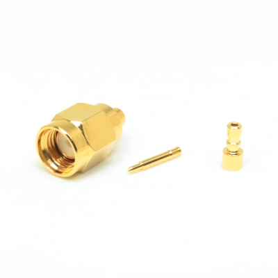 SMA Connector Crimp Plug for RG178 Cable