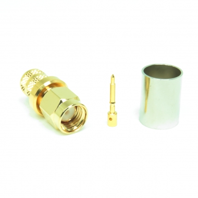 SMA Connector Crimp Plug for LMR300 Cable