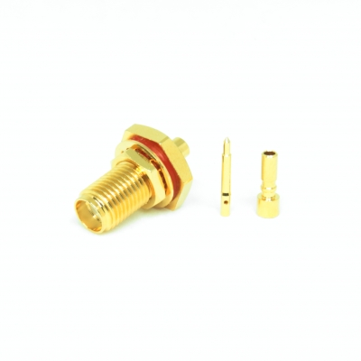 RP-SMA Bulkhead Crimp Jack for RG178 Cable