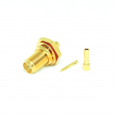SMA Reverse Polarity BH Crimp Jack for 1.37mm