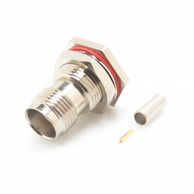 TNC Connector Bulkhead Crimp Jack for RG316